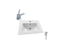 DROP Bath and Kitchen DR091427 Bathroom Vanity Top Set