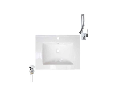 DROP Bath and Kitchen DR091405 Bathroom Vanity Top Set