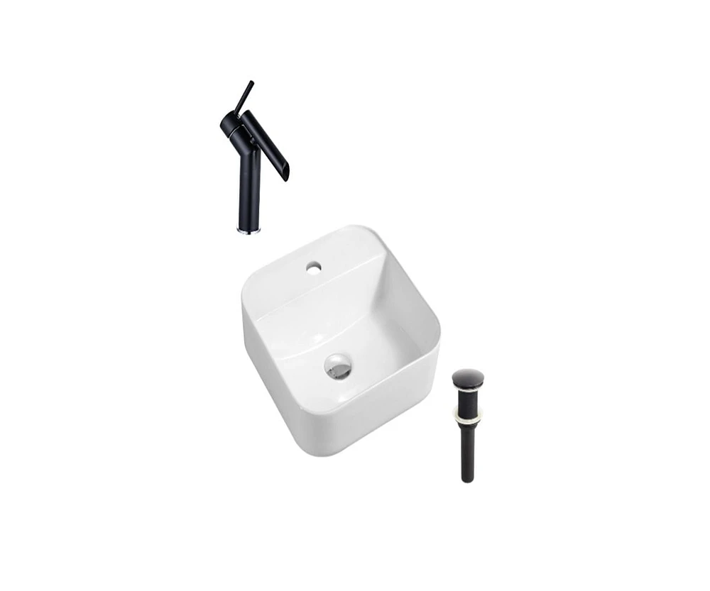 DROP Bath and Kitchen DR091268 Bathroom Vessel Sink Set