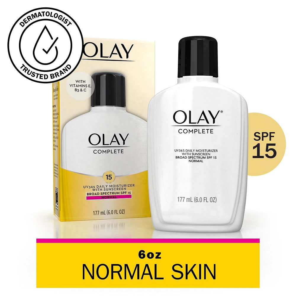 Olay Complete Lotion Moisturizer with SPF 15 Normal, 177 mL