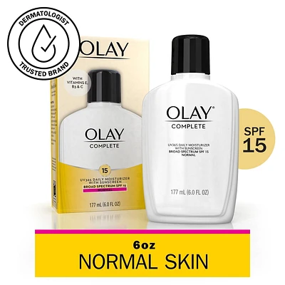 Olay Complete Lotion Moisturizer with SPF 15 Normal, 177 mL