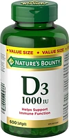 Vitamin D3 1000IU, 600 Softgels