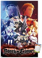 Black Clover - One Sheet Wall Poster, 14.725" x 22.375" Framed