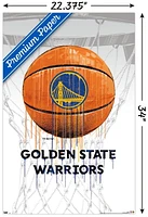 NBA Golden State Warriors - Drip Ball 20 Wall Poster, 22.375" x 34"