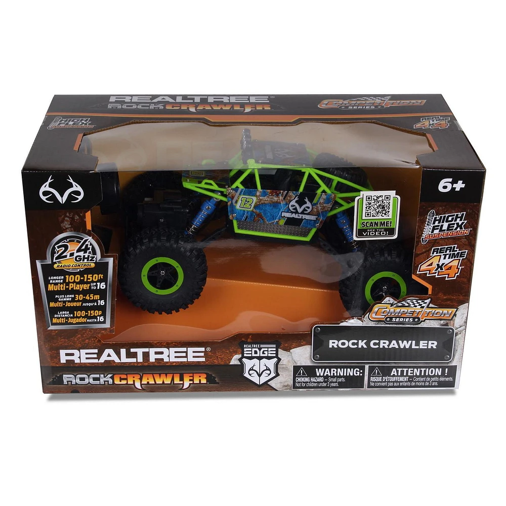 NKOK 2.4GHz RealTree Rock Crawler 1/16 Scale RC Toy (Edge - Blue)