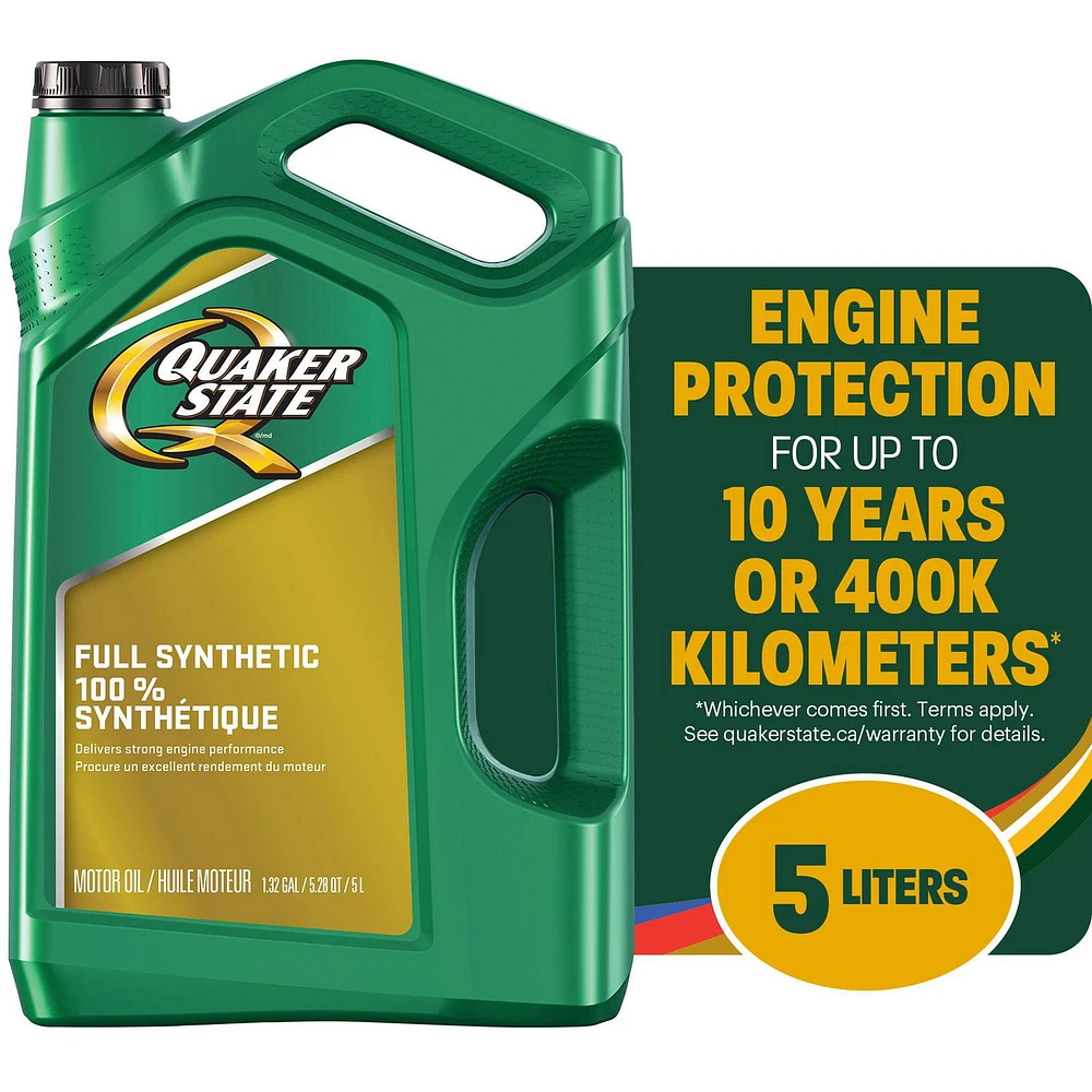 Quaker State Full Synthetic Motor Oil 0W20 jugs 3x5L