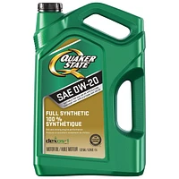 Quaker State Full Synthetic Motor Oil 0W20 jugs 3x5L