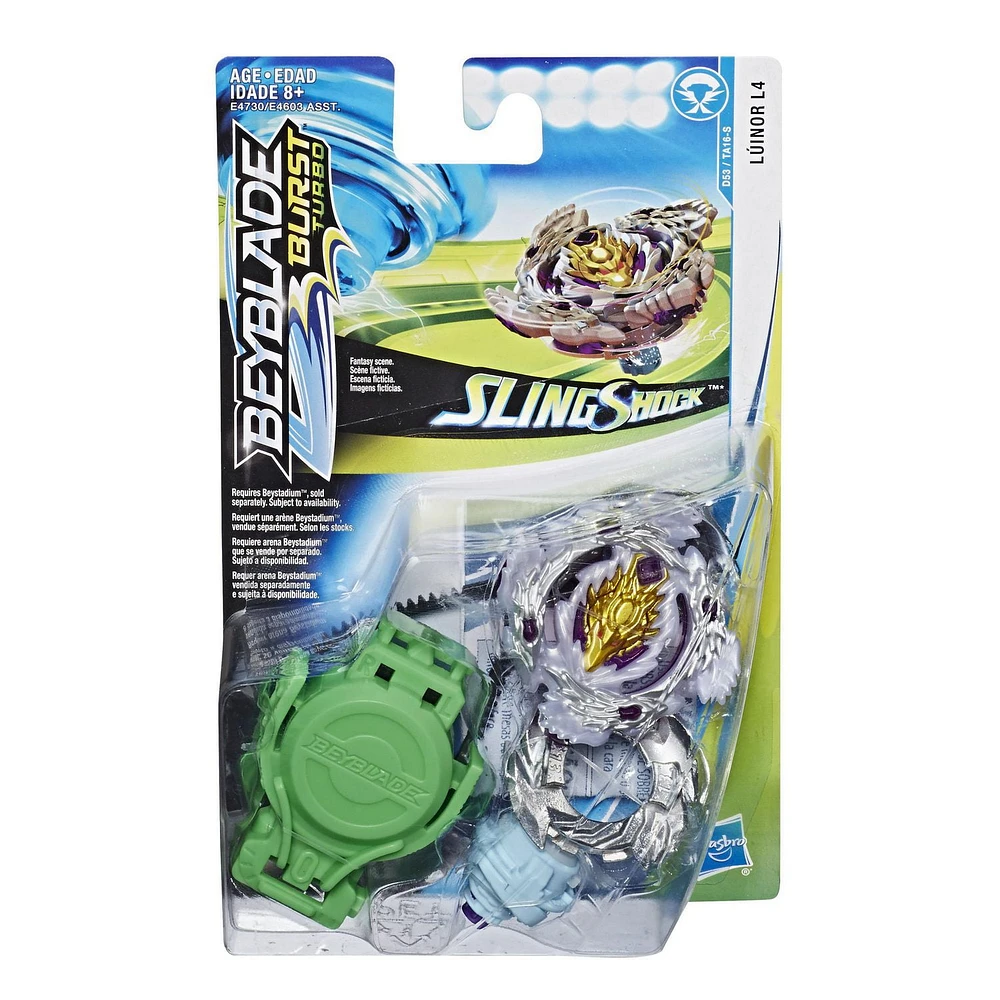 Beyblade Burst Turbo Slingshock Starter Pack Luinor L4 Top and Launcher