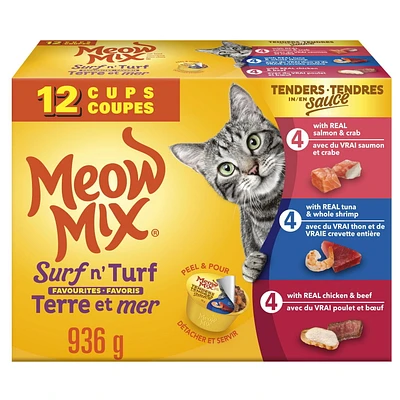 Meow Mix Tenders in Sauce Variety Pack 12ct