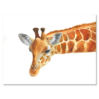 Designart Portrait of A Giraffe IX Canvas Wall Art