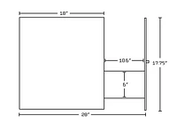 61.5-in. W Wall Mount White Vanity Set For 1 Hole Drilling  AI-8483