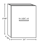 61.5-in. W Wall Mount White Vanity Set For 1 Hole Drilling  AI-8483