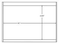 61.5-in. W Wall Mount White Vanity Set For 1 Hole Drilling  AI-8483