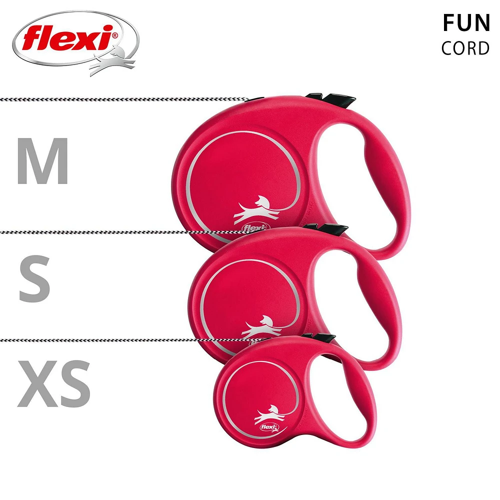 Flexi FUN Extra Small 3m Cord Retractable Dog Leash, 3m/10 ft Retractable