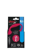 Flexi FUN Extra Small 3m Cord Retractable Dog Leash, 3m/10 ft Retractable