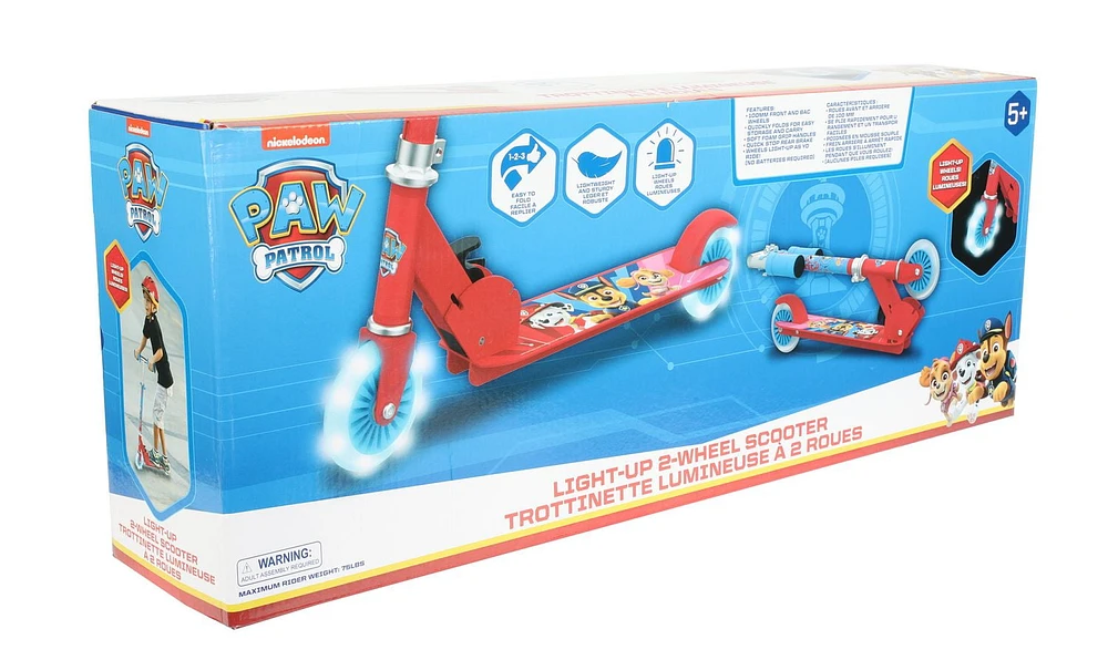 Paw Patrol Light-up Folding 2 wheel Scooter, Paw Patrol Light-up Scooter