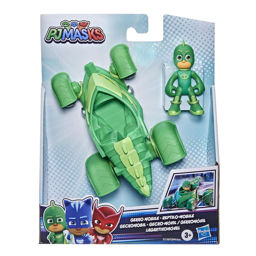 PJ Masks Gekko-Mobile Preschool Toy, Gekko Car with Gekko Action Figure, Ages 3 and up