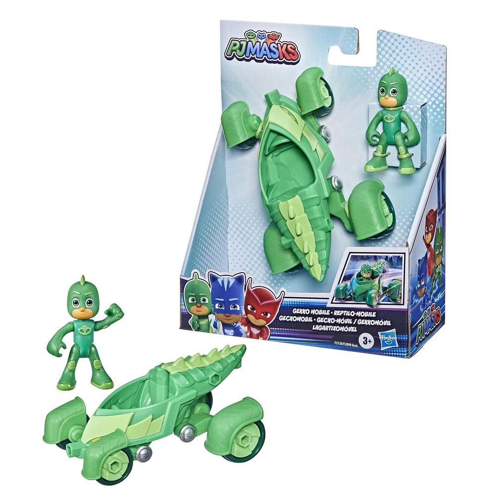 PJ Masks Gekko-Mobile Preschool Toy, Gekko Car with Gekko Action Figure, Ages 3 and up