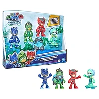 PJ Masks Underwater Heroes Dive Time Mission Action Figure Set, Preschool Toy with 4 PJ Masks Figures