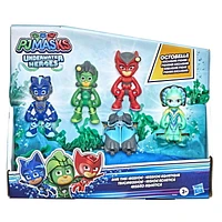 PJ Masks Underwater Heroes Dive Time Mission Action Figure Set, Preschool Toy with 4 PJ Masks Figures