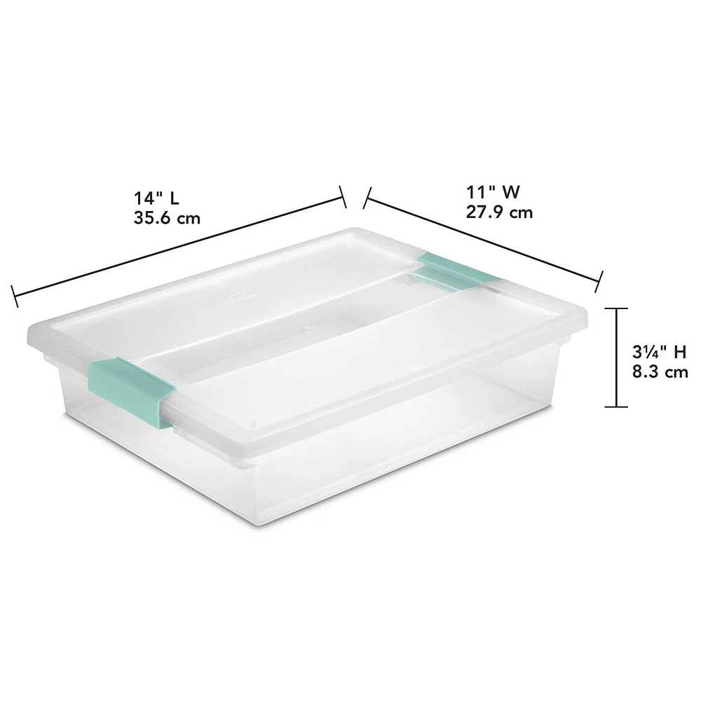 Sterilite Clear Large Clip Box, 1 each