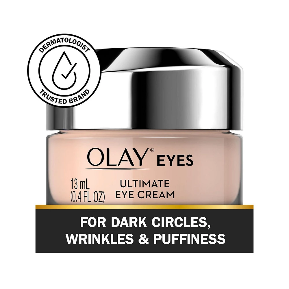 Olay Ultimate Eye Cream for Wrinkles, Puffy Eyes + Dark Circles, 13 mL