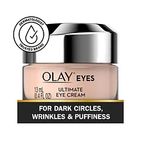 Olay Ultimate Eye Cream for Wrinkles, Puffy Eyes + Dark Circles, 13 mL