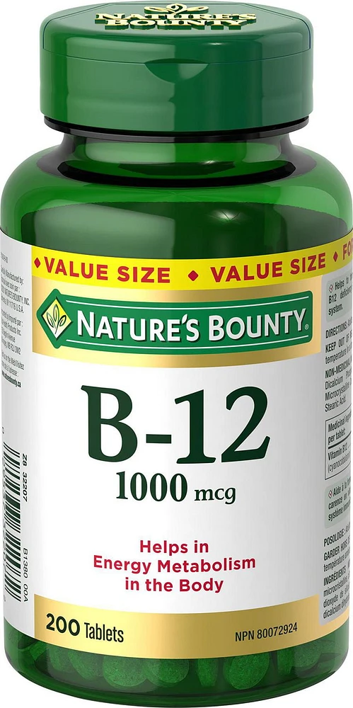 Vitamin B-12 1000 mcg, 200 tablets