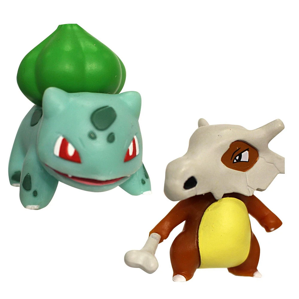 Pokemon Battle Figure 2 Pack – 2” Bulbasaur NC & 2” Cubone