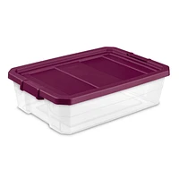 Sterilite 38L Modular Stackers, Violet Magenta, 38L