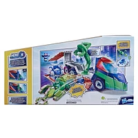 PJ Masks PJ Launching Seeker Preschool Toy, Transforming Vehicle Playset with 2 Cars, 2 Action Figures, and More