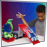 PJ Masks PJ Launching Seeker Preschool Toy, Transforming Vehicle Playset with 2 Cars, 2 Action Figures, and More