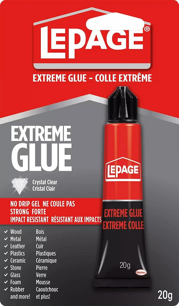 LaPage La colle Extrême Gel LePage Adesif reparation Gel 20G