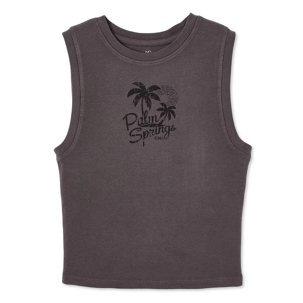 No Boundaries Women's Rib Tank Top