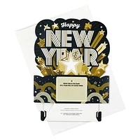 Hallmark Paper Wonder Musical 3D Pop-Up New Year Card (Plays "Auld Lang Syne")