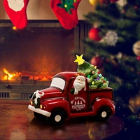 Mr. Christmas 10.5" Lit Nostalgic Ceramic Truck with Tree