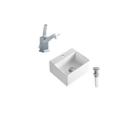 DROP Bath and Kitchen DR091323 Bathroom Vessel Sink Set