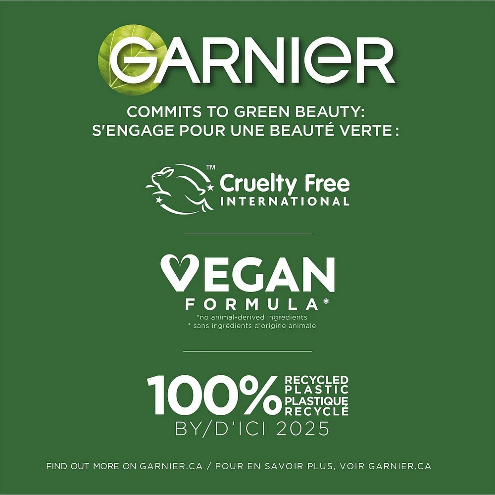 Garnier Fructis Sleek & Shine Glass Hair Water, Sulfate Free 10 Second Treatment, 10x Smoother and Shiny Hair, with Argan Oil and Plant Protein, 180mL, 10x smoother hair in 10 sec.