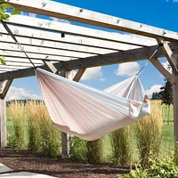 Vivere Double Nylon Parachute Hammock - Sand and Sky