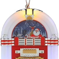 Mr. Christmas Mini Jukebox Ornament White