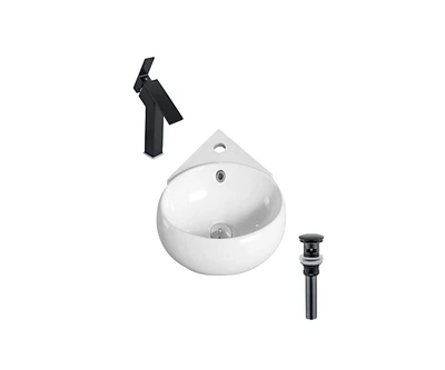 DROP Bath and Kitchen DR091256 Bathroom Vessel Sink Set