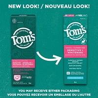 Tom’s of Maine PureActiv Sensitive + Whitening Fluoride Free Toothpaste, Calming Mint, Tom’s of Maine Toothpaste