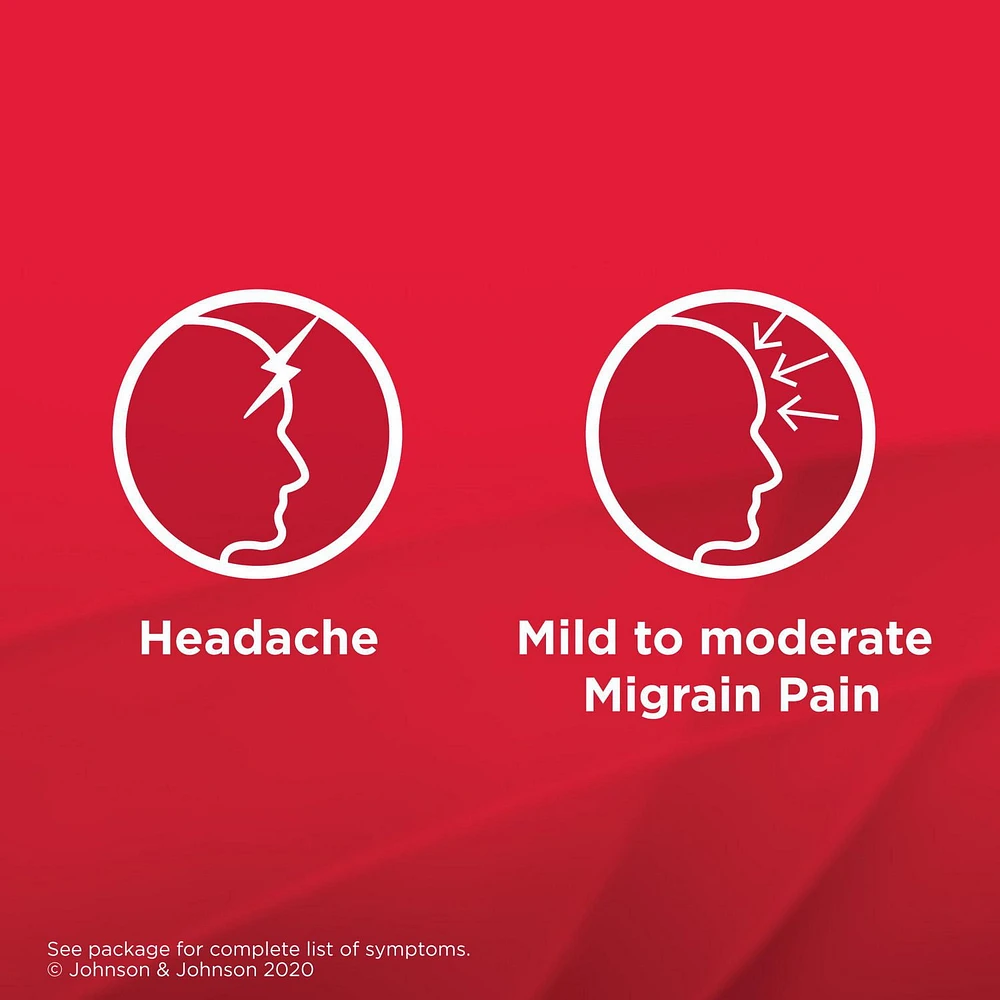 Tylenol Ultra douleur migraine, comp. FaciliT, 500 mg d'acétaminophène Plus 65 mg de caféine 80 unités