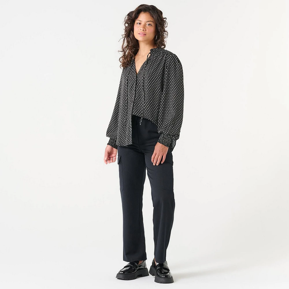 DV V-NECK BLOUSE