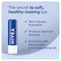 NIVEA Lip Care Essential, 24hr hydration, Enriched with<br>shea butter and 5 moisturizing oils, 2 x 4.8 g