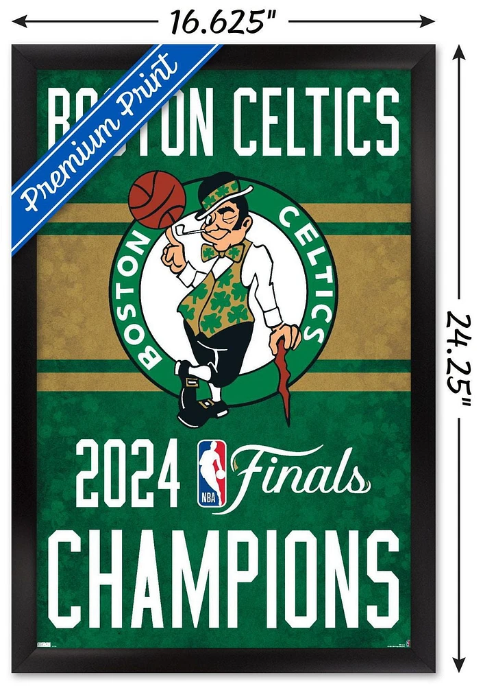 NBA Boston Celtics - 2024 Finals Team Logo Wall Poster