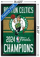 NBA Boston Celtics - 2024 Finals Team Logo Wall Poster