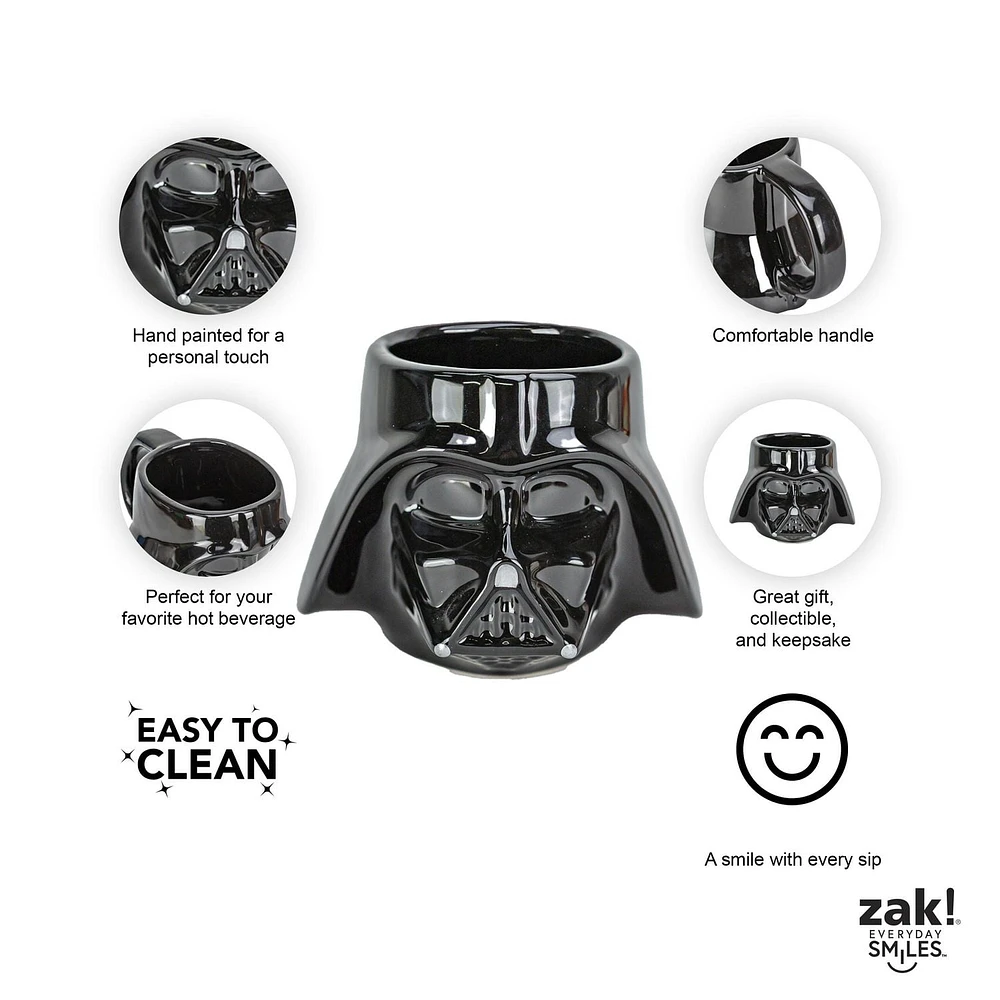 Zak Designs Darth Vader 19oz Sculpted Mug