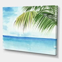 Designart Palm Beach Resort At Dawn III Canvas Wall Art