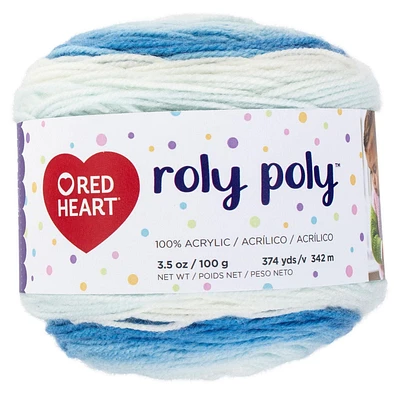 Red Heart Roly Poly Yarn (100 g / 3.5 oz), April Showers